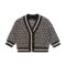 Cardigan bambino nero e bianco