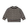 Cardigan bambino nero e bianco