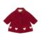 Cappotto bambina bordeaux