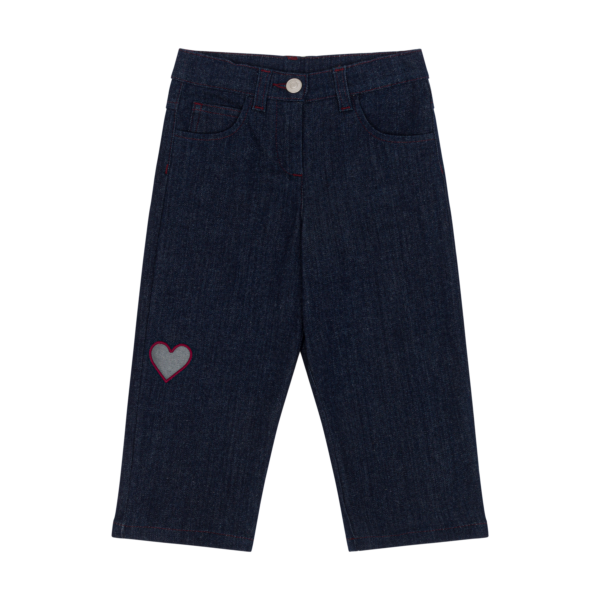 Jeans bambina blu scuro