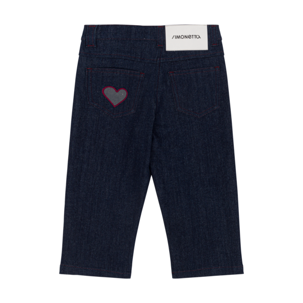 Jeans bambina blu scuro