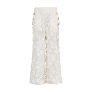 Pantaloni bambina bianchi