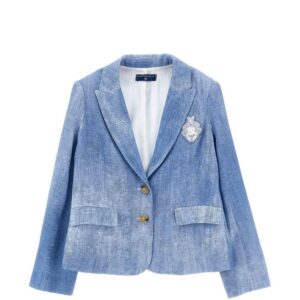 Giacca bambina azzurra