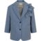 Giacca bambina blu avio
