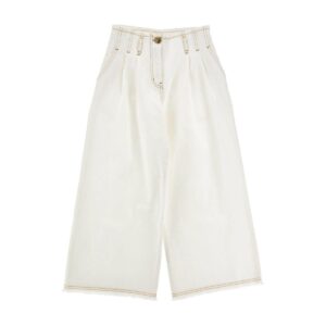 Jeans bambina bianco