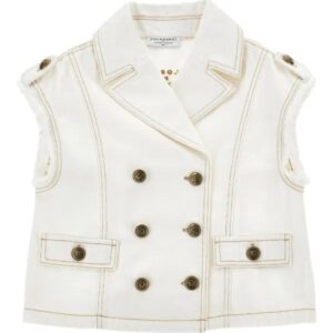 Gilet bambina bianco