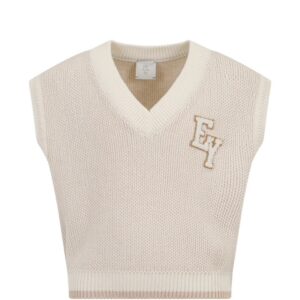 Gilet bambino beige