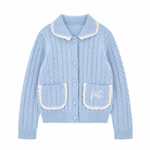 Cardigan Bambina Celeste
